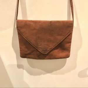 H&M Brown suede crossbody bag